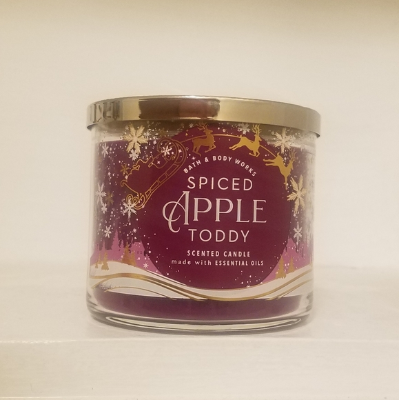 spiced apple toddy 3 wick candle